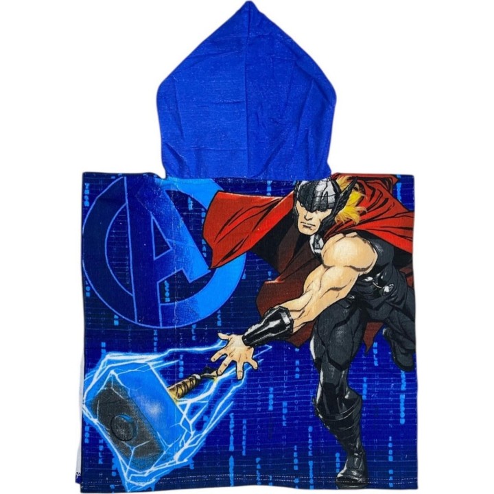Poncho de bain Avengers Marvel à capuche