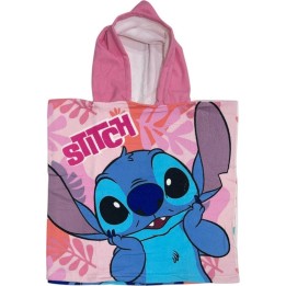 Poncho de bain Stitch Disney  à capuche