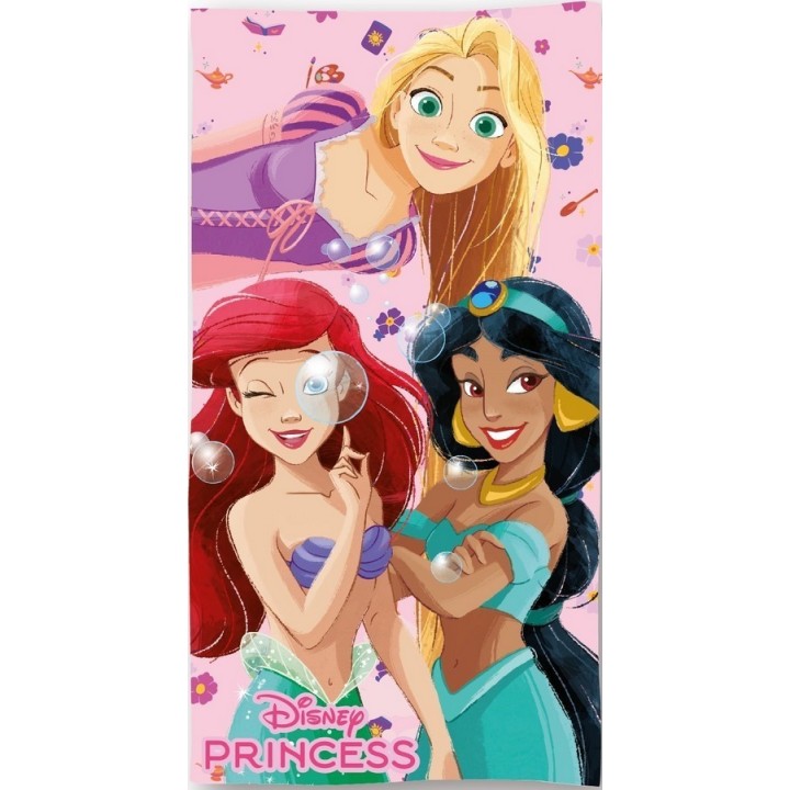 Drap de plage ou drap de bain Princesse Disney en coton