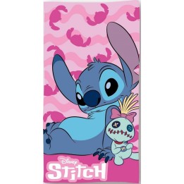 Drap de plage ou drap de bain Stitch Disney en coton