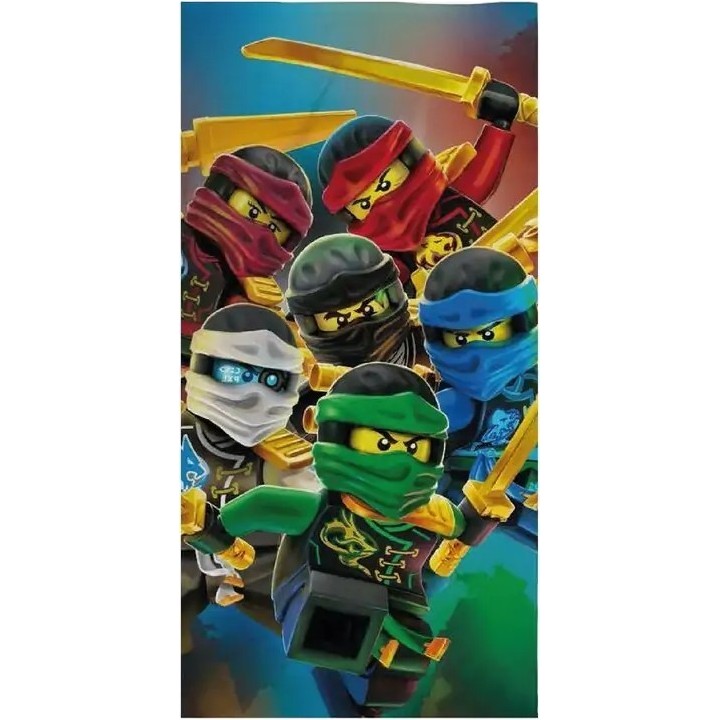 Drap de plage ou Serviette de Lego Ninjago