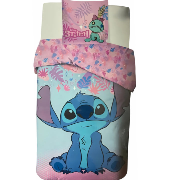 Parure housse de couette Stitch Disney En coton