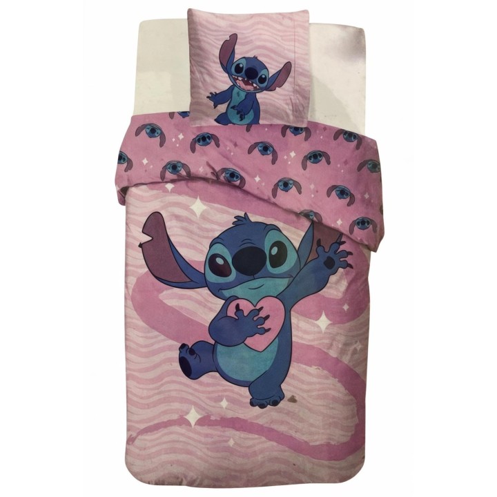 Parure housse de couette Stitch Disney En coton