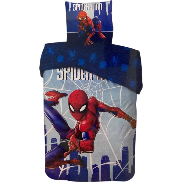 Parure housse de couette Spiderman En coton