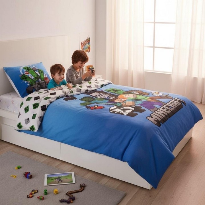 Parure de lit Minecraft - housse de couette  Minecraft