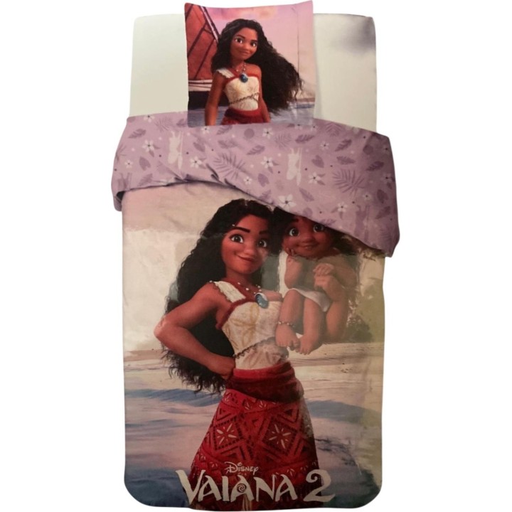 Parure housse de couette  Vaiana Disney En coton