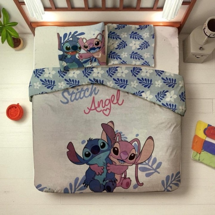 Parure housse de couette Stitch En coton