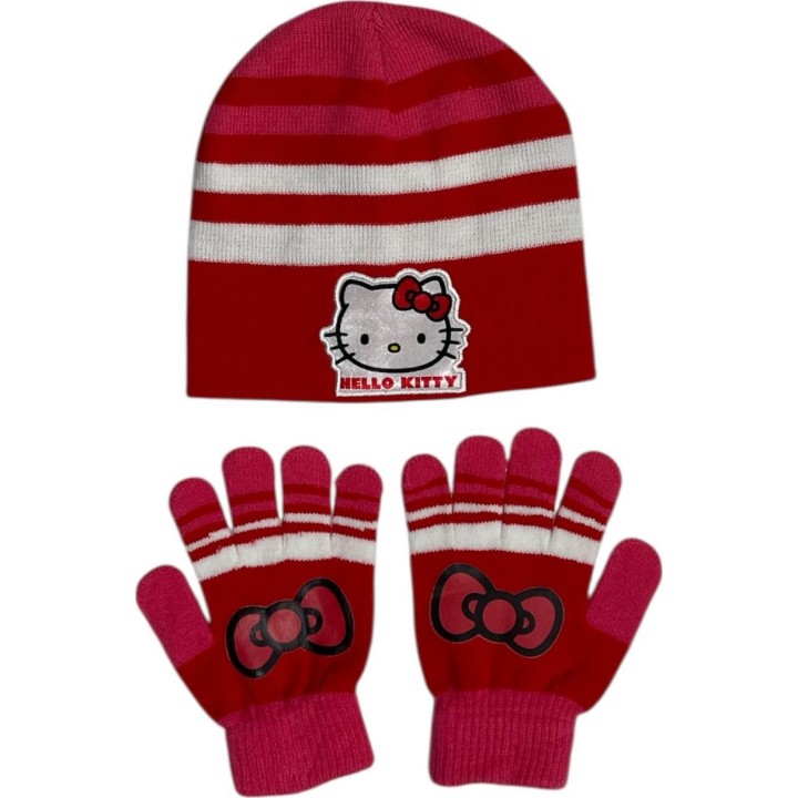 Ensemble Bonnet Gants Hello Kitty