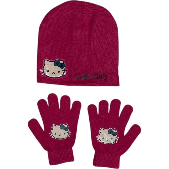 Ensemble Bonnet Gants Hello Kitty