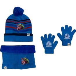 Set 3 pièces Bonnet Snood et gants Avengers Marvel