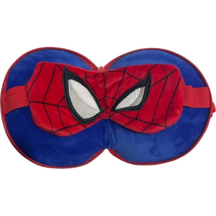 Relaxeazzz Oreiller de voyage en peluche Spiderman & masque de sommeil