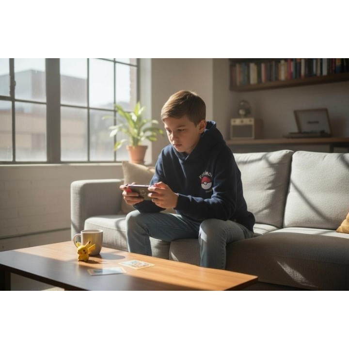 Sweat Pokémon à capuche avec 2 poches