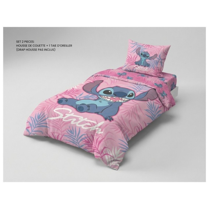 Parure housse de couette Stitch Disney En coton