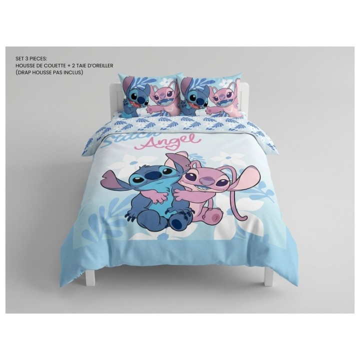 Parure housse de couette Stitch En coton