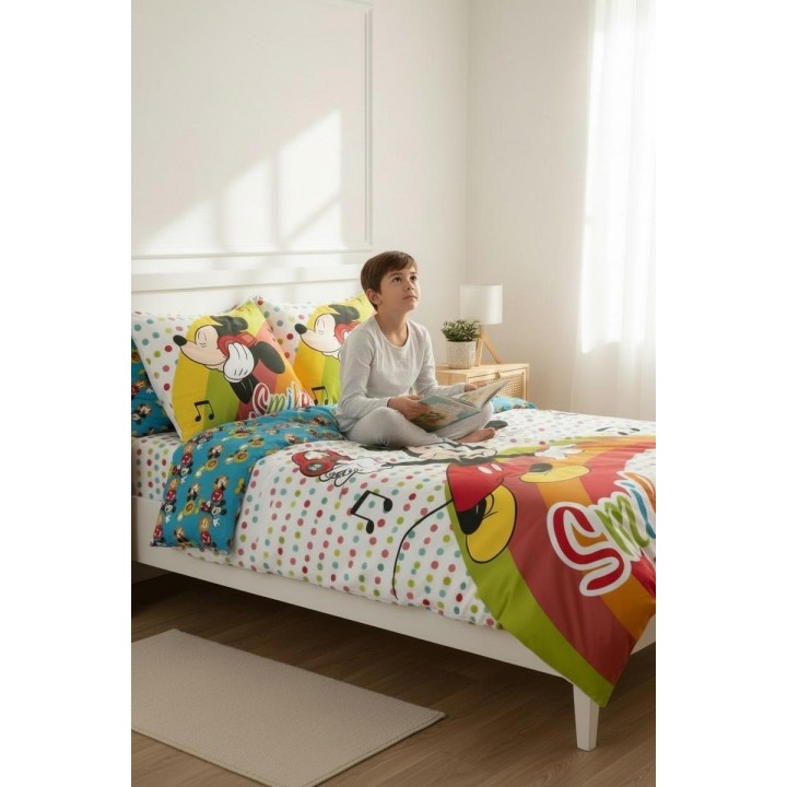 Parure housse de couette Mickey Music Disney