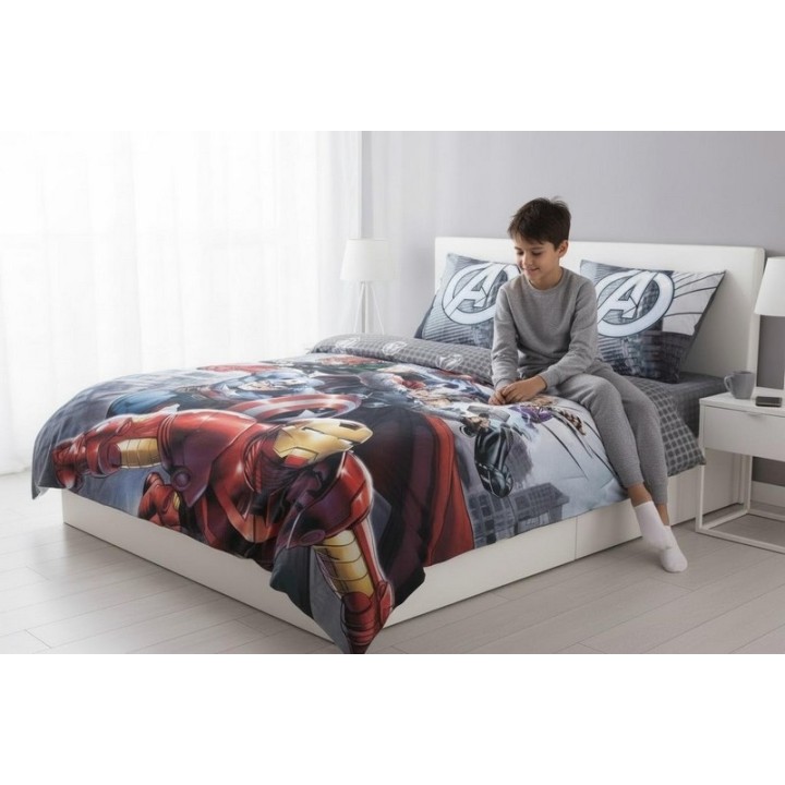 Parure housse de couette Avengers Marvel