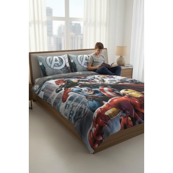 Parure housse de couette Avengers Marvel