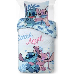 Parure housse de couette Stitch Disney En coton