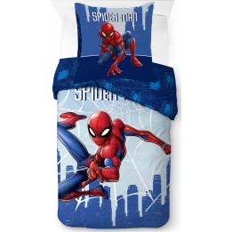 Parure housse de couette Spiderman En coton
