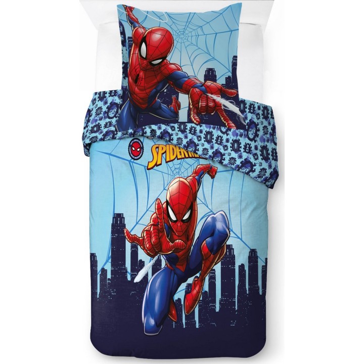 Parure housse de couette Spiderman En coton
