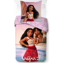 Parure housse de couette  Vaiana Disney En coton