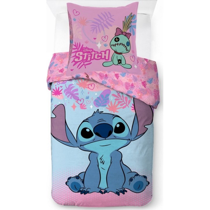 Parure housse de couette Stitch Disney En coton