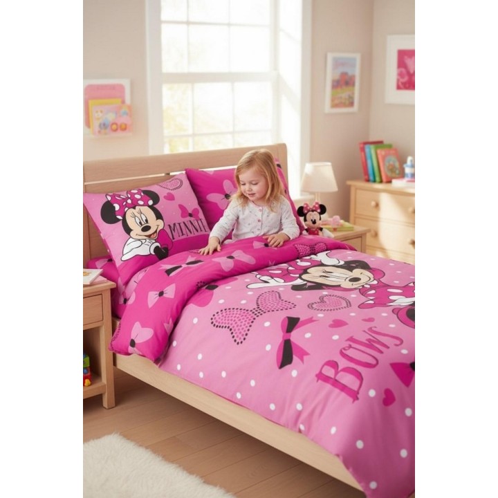 Parure housse de couette Minnie  Disney  En coton