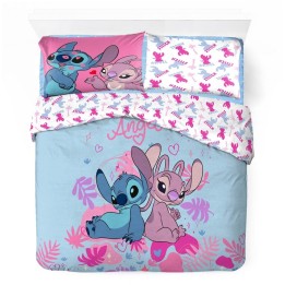 Parure housse de couette Stitch En coton