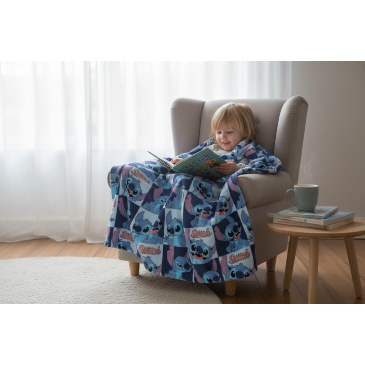 Plaid polaire  Stitch Disney