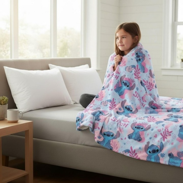 Plaid polaire  Stitch Disney