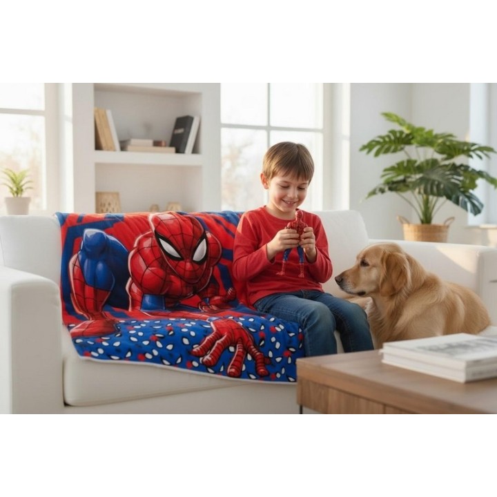 Plaid polaire Spider-man Marvel