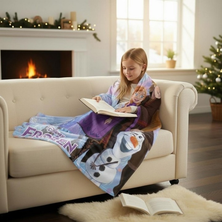 Plaid Polaire Frozen 2 Disney