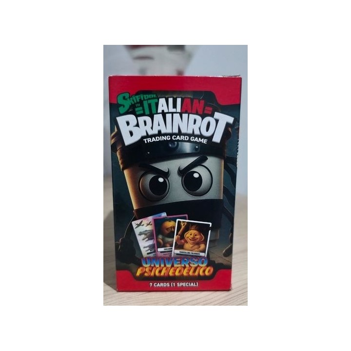 Prestige &Deluxe Boite de 24 sachets Skifidol Italian Brainrot Mix Psychédélique -Trading Card Game
