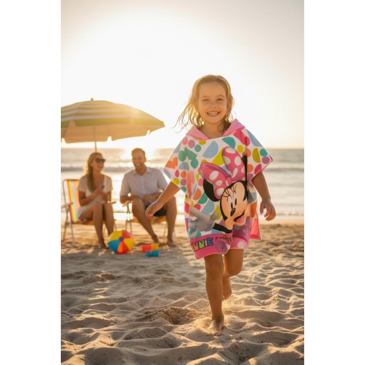 Poncho de bain Minnie Disney a capuche