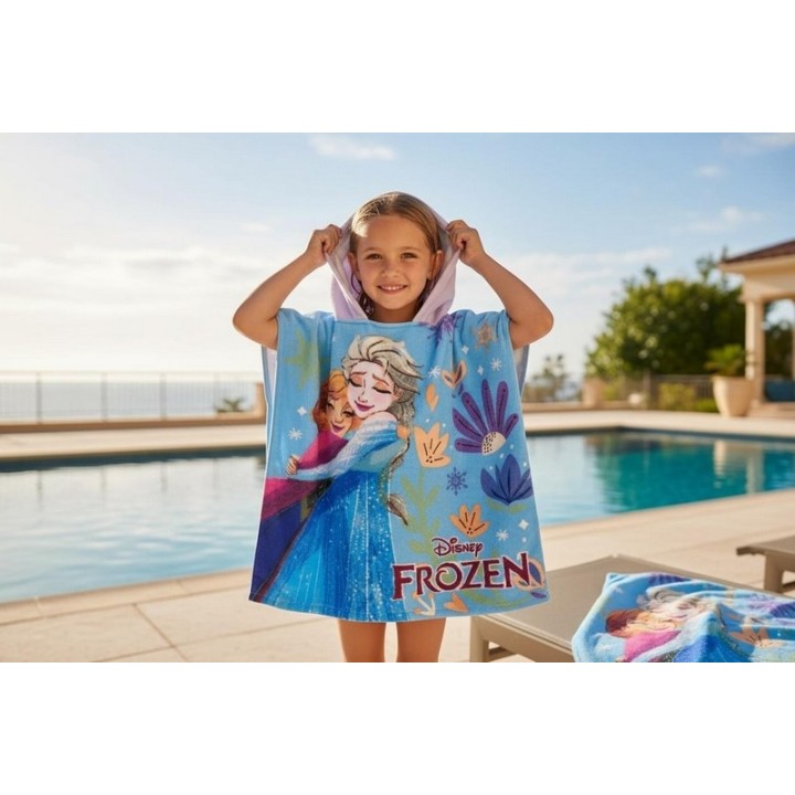 Poncho de bain Frozen Disney   à capuche