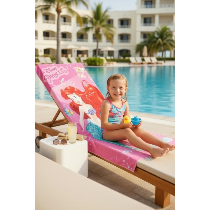 Drap de plage ou drap de bain Princesse Ariel Disney