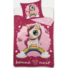 Parure housse de couette  Licorne