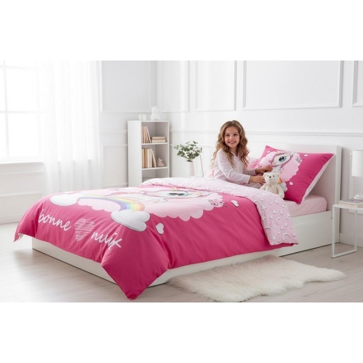 Parure housse de couette  Licorne