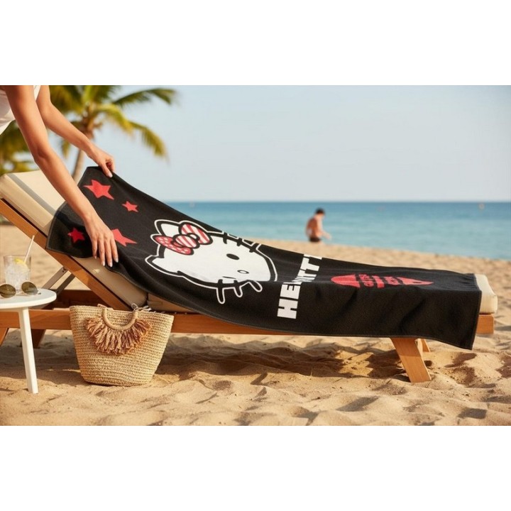 Serviette de Plage Hello Kitty