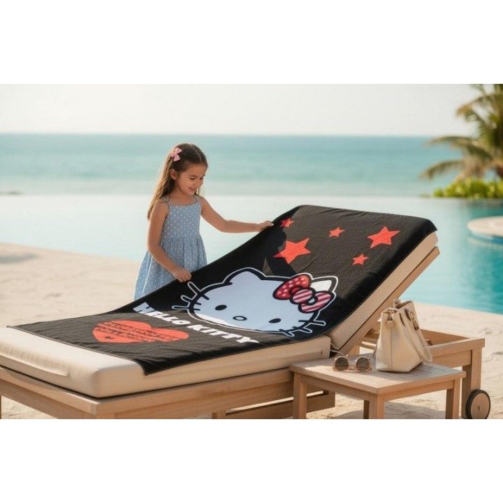 Serviette de Plage Hello Kitty