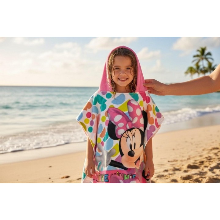 Poncho de bain Minnie Disney a capuche