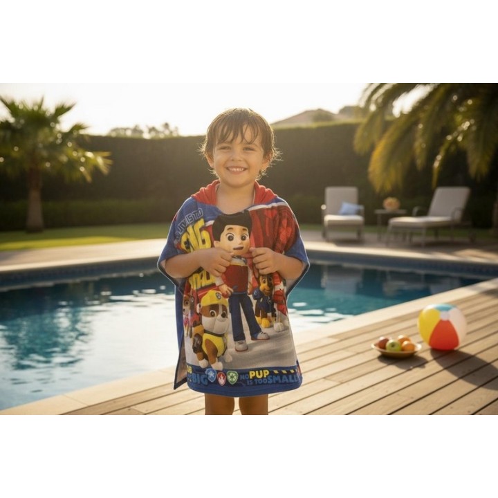 Poncho de bain Paw Patrol  a capuche