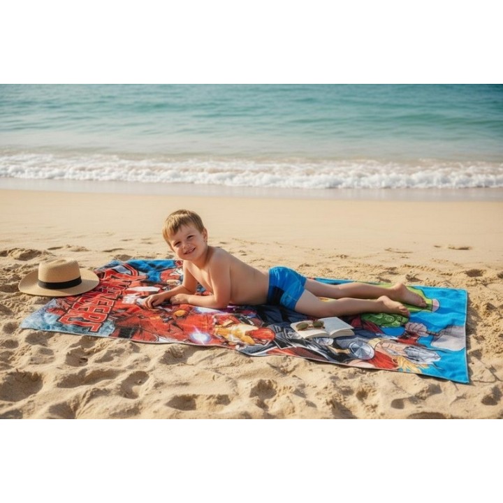 Drap de plage ou Serviette de bain Avengers Marvel