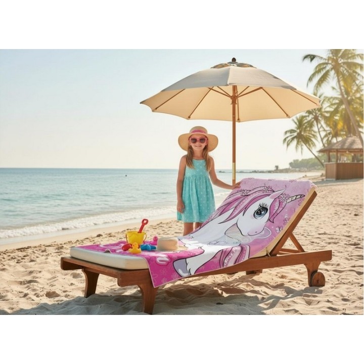 Drap de plage ou Serviette de Licorne