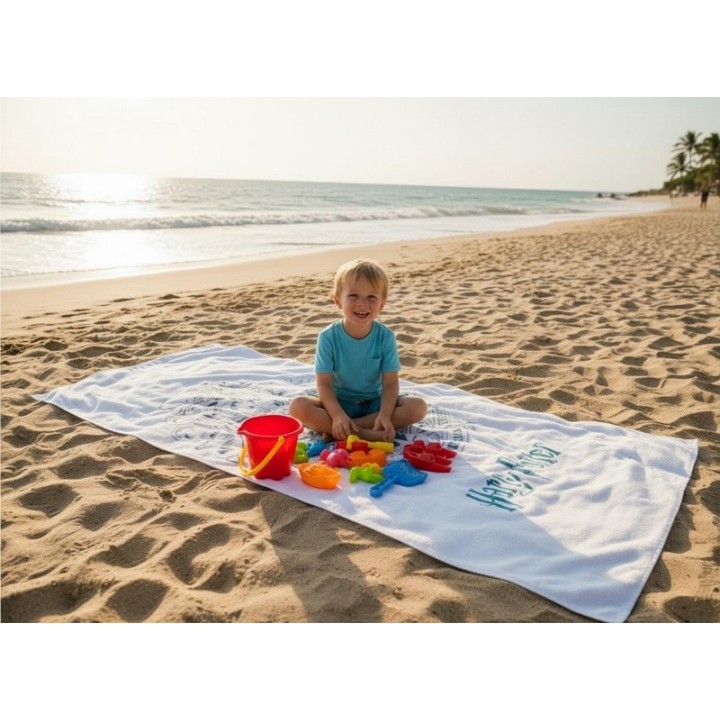 Drap de plage ou Serviette de bain Harry Potter en coton