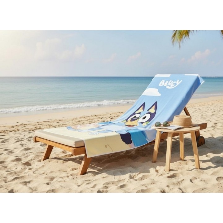 Serviette De Plage Ou Drap De Bain  Bluey En Coton