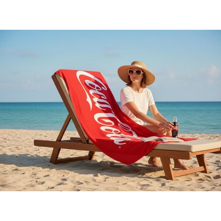 Drap de plage ou Serviette de Coca Cola