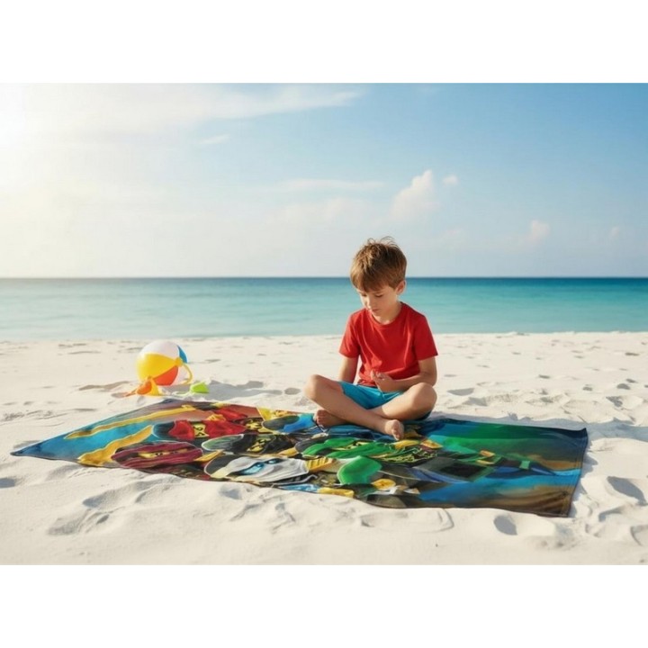 Drap de plage ou Serviette de Lego Ninjago