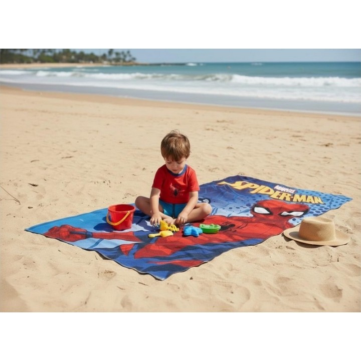 Drap de plage ou Serviette de Spiderman Marvel
