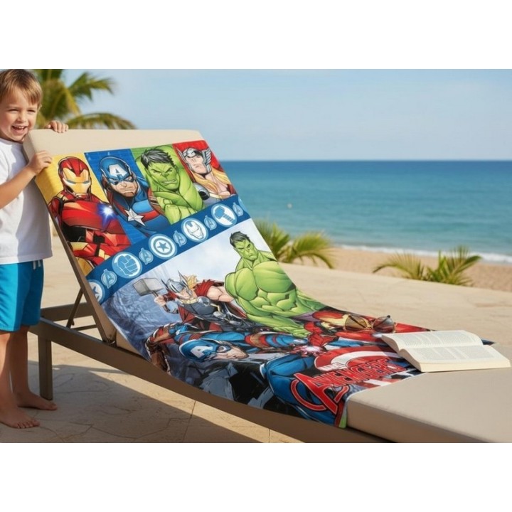 Drap de plage ou Serviette de bain Avengers Marvel